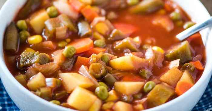 * pressure cooker recipe vegetable * vegetable soup