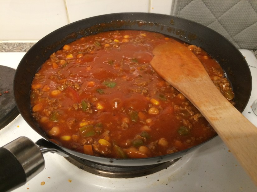 Chickpea chilli con carne