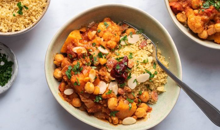 Veg tagine with chickpeas