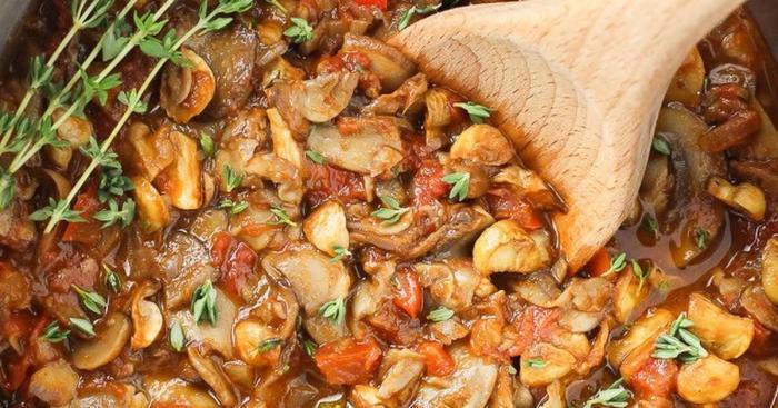 Mushroom dishes vegan