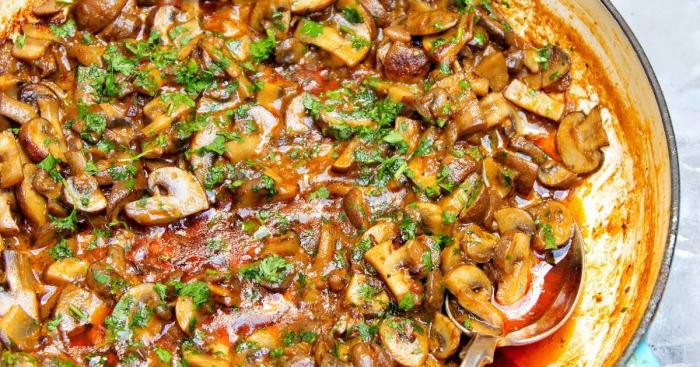 Mushroom dishes vegan